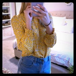 Zara yellow blouse